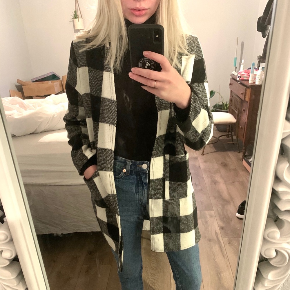 Plaid lightweight jacket